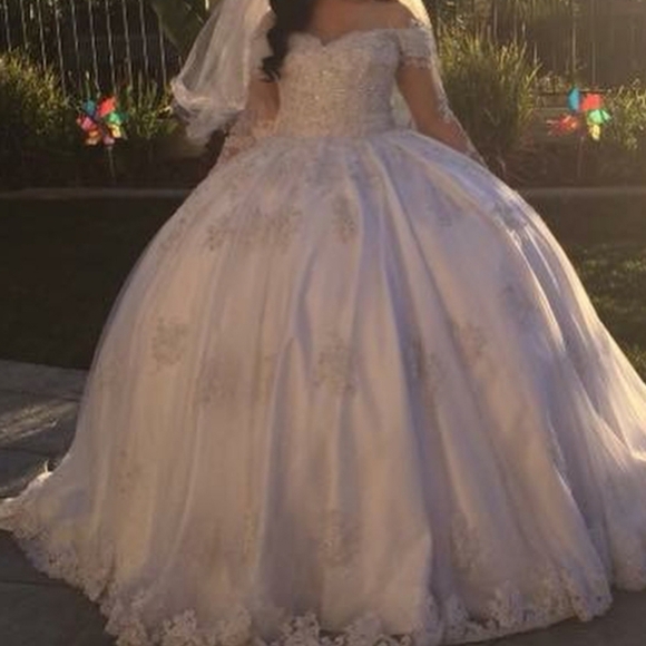 Elegant White Bridal Gown